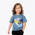 PAW Patrol: The Mighty Movie Chase Oasis Blue Bamboo Terry Kids Oversized T-Shirt Online