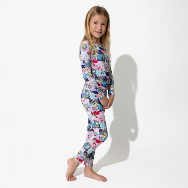 Justice League Heroines Bamboo Kids Pajamas Online