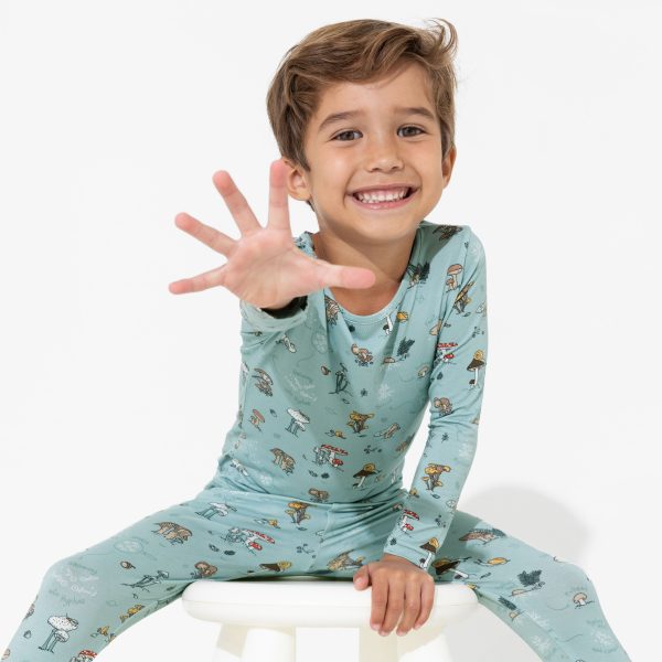 Mushroom Cycle Bamboo Kids Pajamas Sale